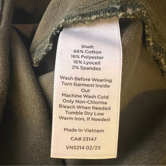 Talbots Plus Size 20W Khaki Button Fly Denim Skirt EUC - Picture 6 of 6